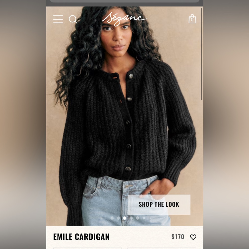 Black Emile Cardigan